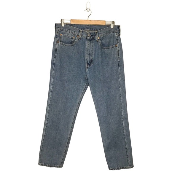 Levi's Other - Levis 505 Mens Rigid Denim Straight Jeans Light Wash Blue 34 x 29